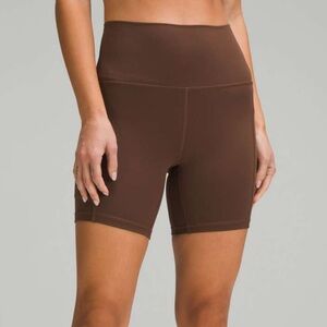 NWT Lululemon Align High Rise Shorts with Pockets - Java, size 8